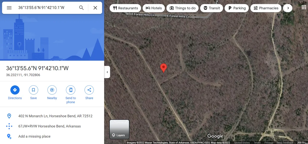 0.48 Acres in Izard, Arkansas
