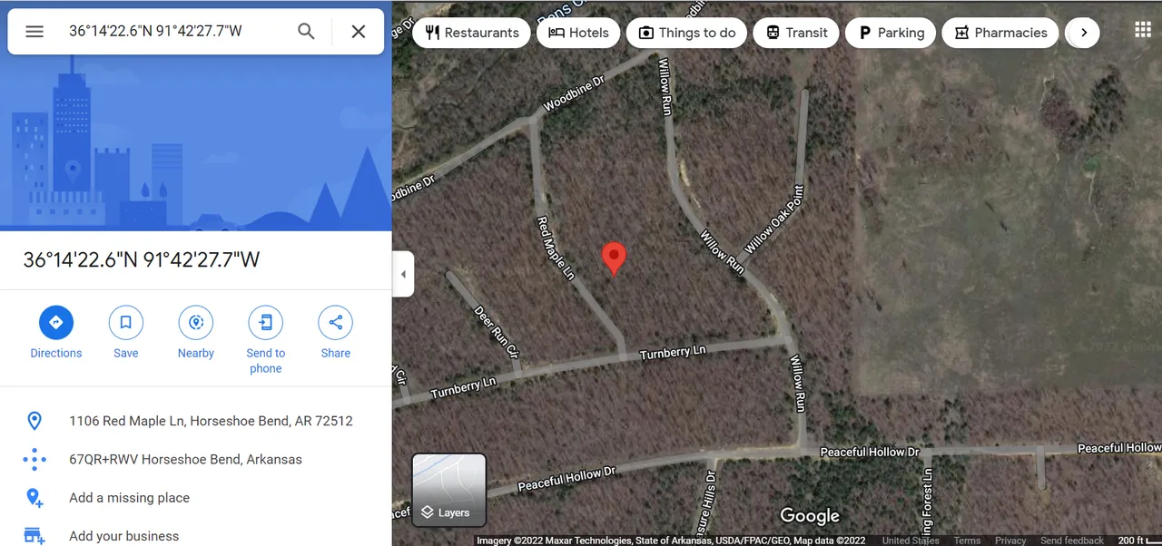 0.45 Acres in Izard, Arkansas