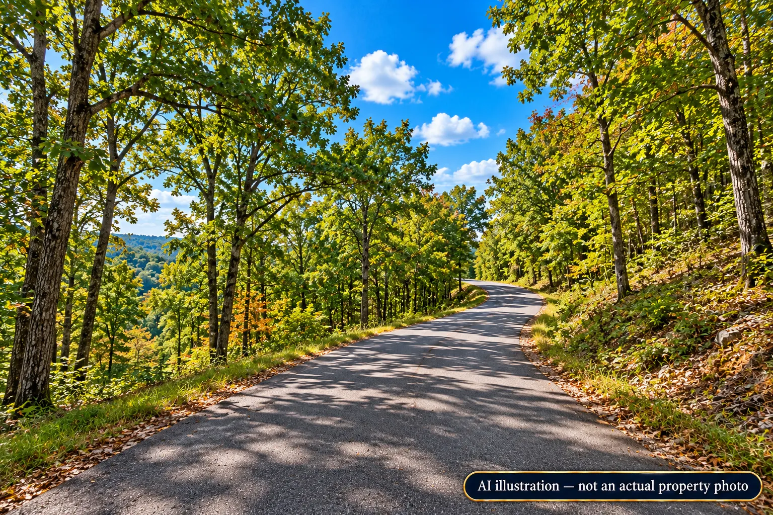 AVAILABLE 1.5 ACRES- RARE TRIPPLE LOT IN HOLIDAY ISLAND, ARKANSAS — LAKE LIVING, GOLF & OZARK BEAUTY!