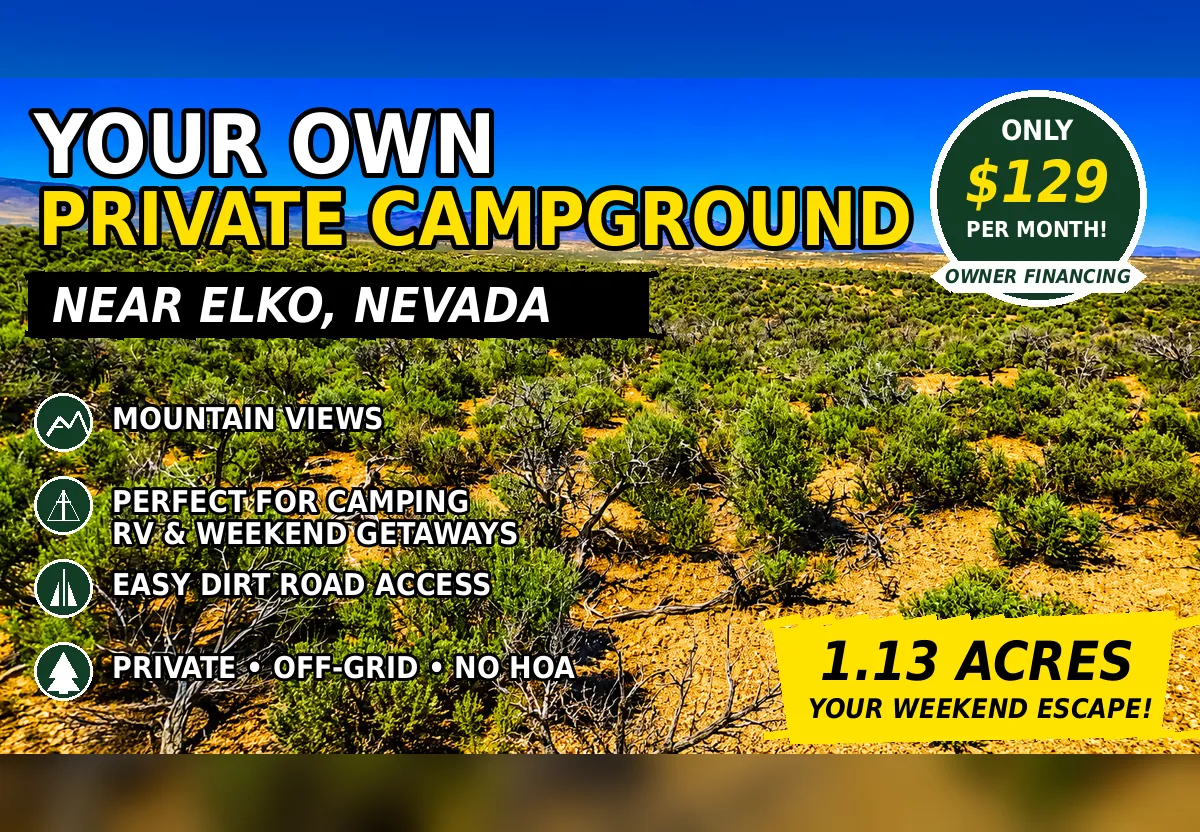 Freedom for $129/month! 1.13 Acres Elko County, NV
