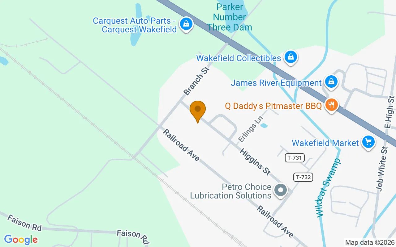 0.13 Acres in Wakefield - Sussex County, VA in Sussex County, Virginia
