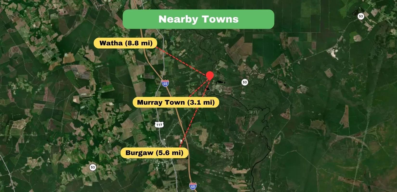 Decorative background for 3.43 Acres of Land for Sale in Pender County, NC image 9