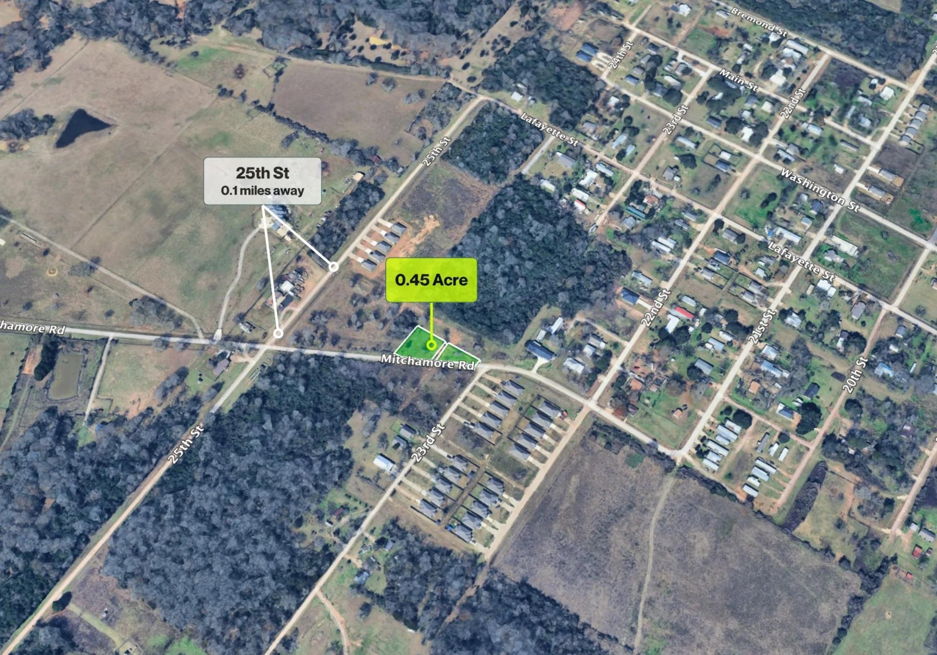 Decorative background for 0.45 Acres • Two Adjoining Lots • 313' of Paved-Road Frontage • Single-Family Residential Zoning • Cleared & Outside the Flood Zone • Growing Hempstead/Waller County Location • Owner Financing Available image 16