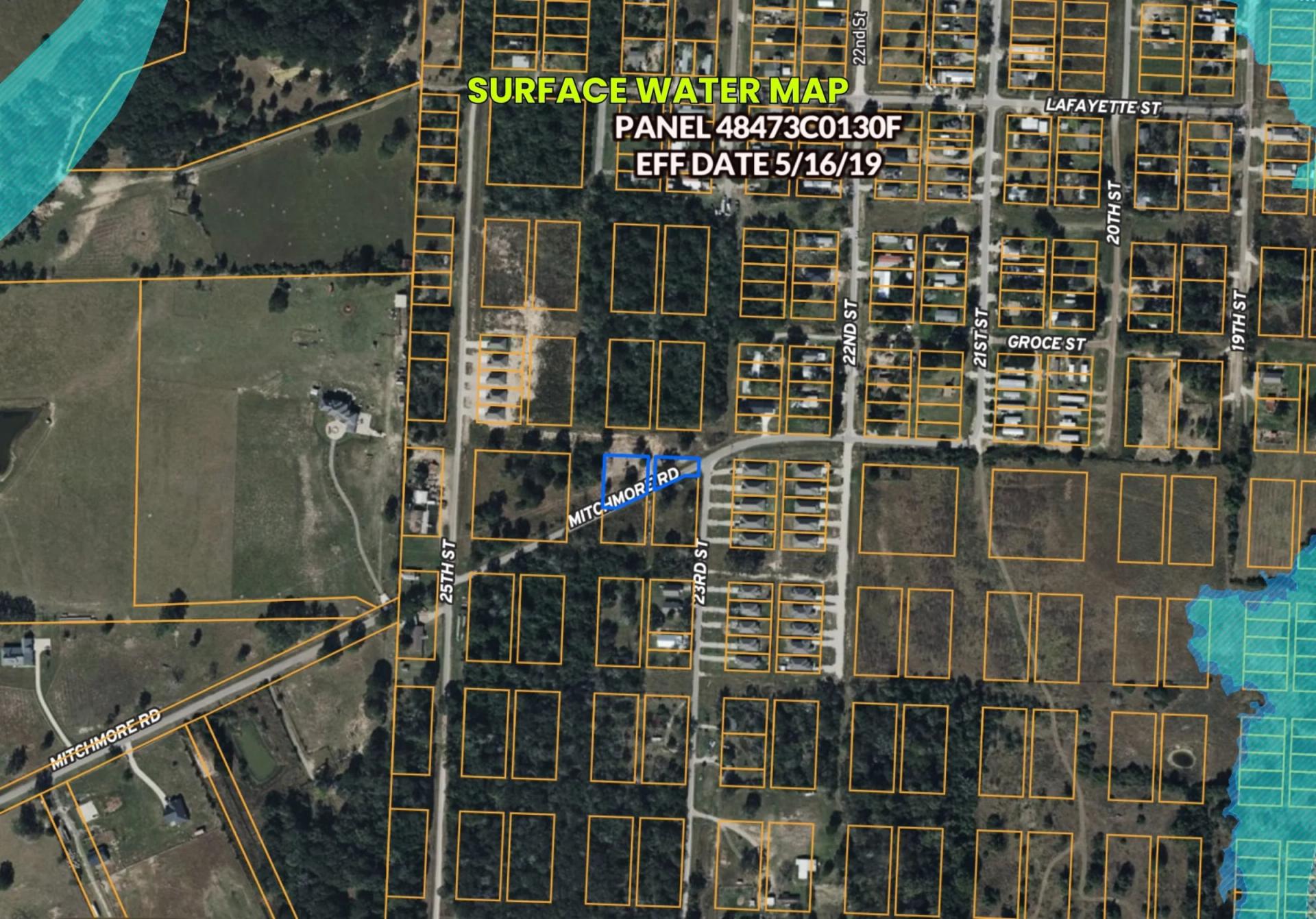 Decorative background for 0.45 Acres • Two Adjoining Lots • 313' of Paved-Road Frontage • Single-Family Residential Zoning • Cleared & Outside the Flood Zone • Growing Hempstead/Waller County Location • Owner Financing Available image 24