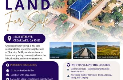 Build Your Dream in Clearlake: 0.13-Acre Residential Lot