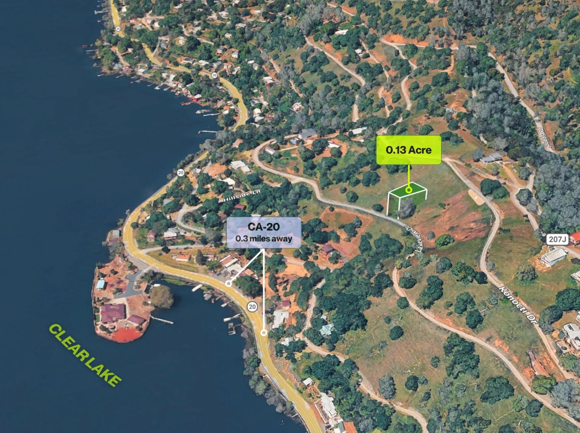 0.13-Acre Hillside Lot with Clear Lake Views – Clearlake Oaks Listed under market - Image 4