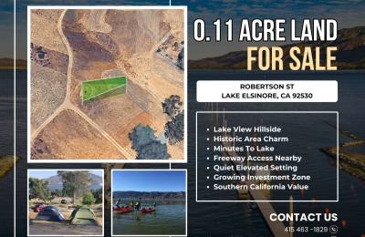 Discover This Unique 0.11-Acre Land Opportunity in California