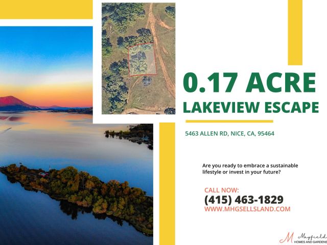 0.17 Acres of Land with Endless Potential – Mobile and Manufactured Homes Allowed in Lake County, CA
