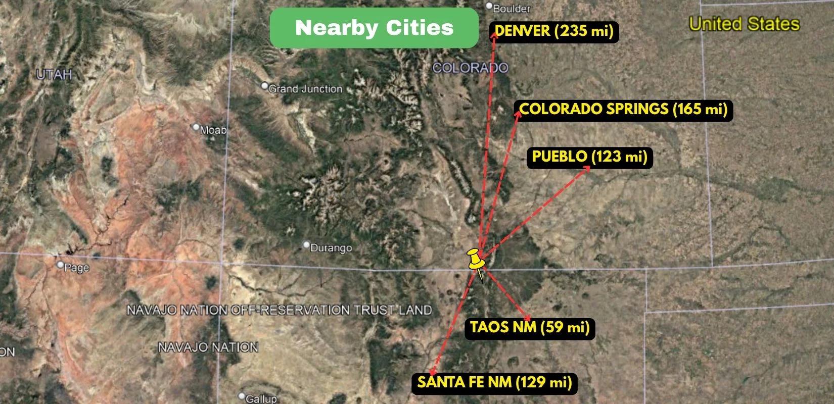 Decorative background for Costilla County, CO Land For Sale – 1.01 Bordering Reservoir! Water Views! image 14