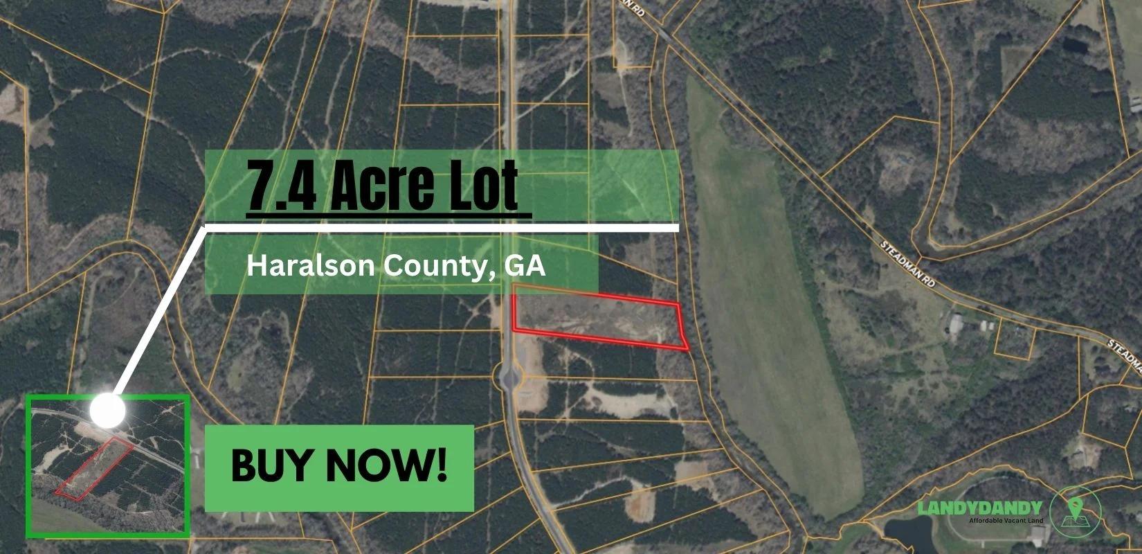 Haralson, GA Land For Sale - 7.4 Acres of Opportunity - Main image