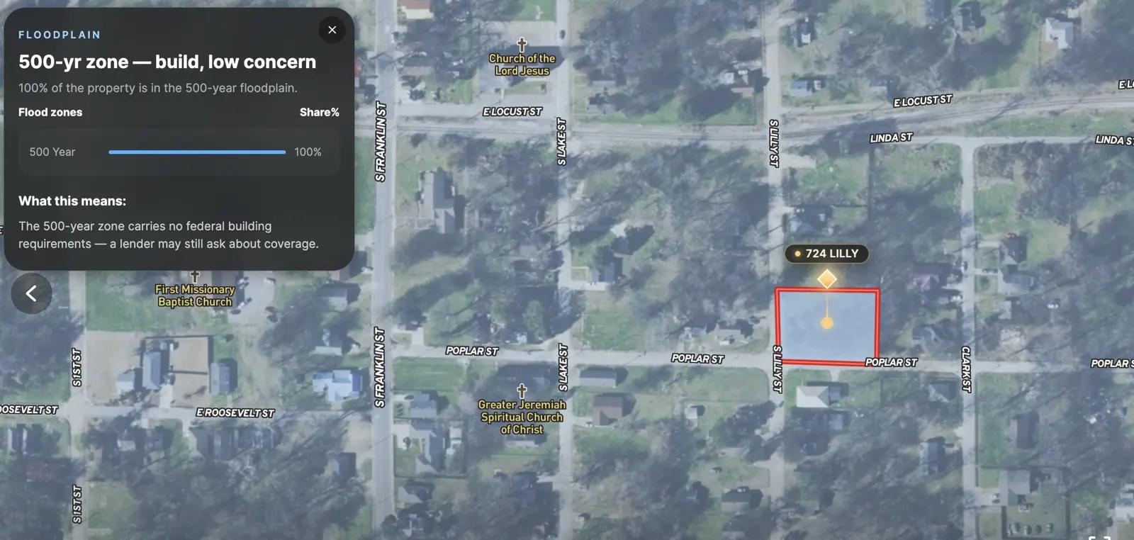 Decorative background for 724 S Lilly Street Corner | 0.32 Acre | Two Platted Lots image 7