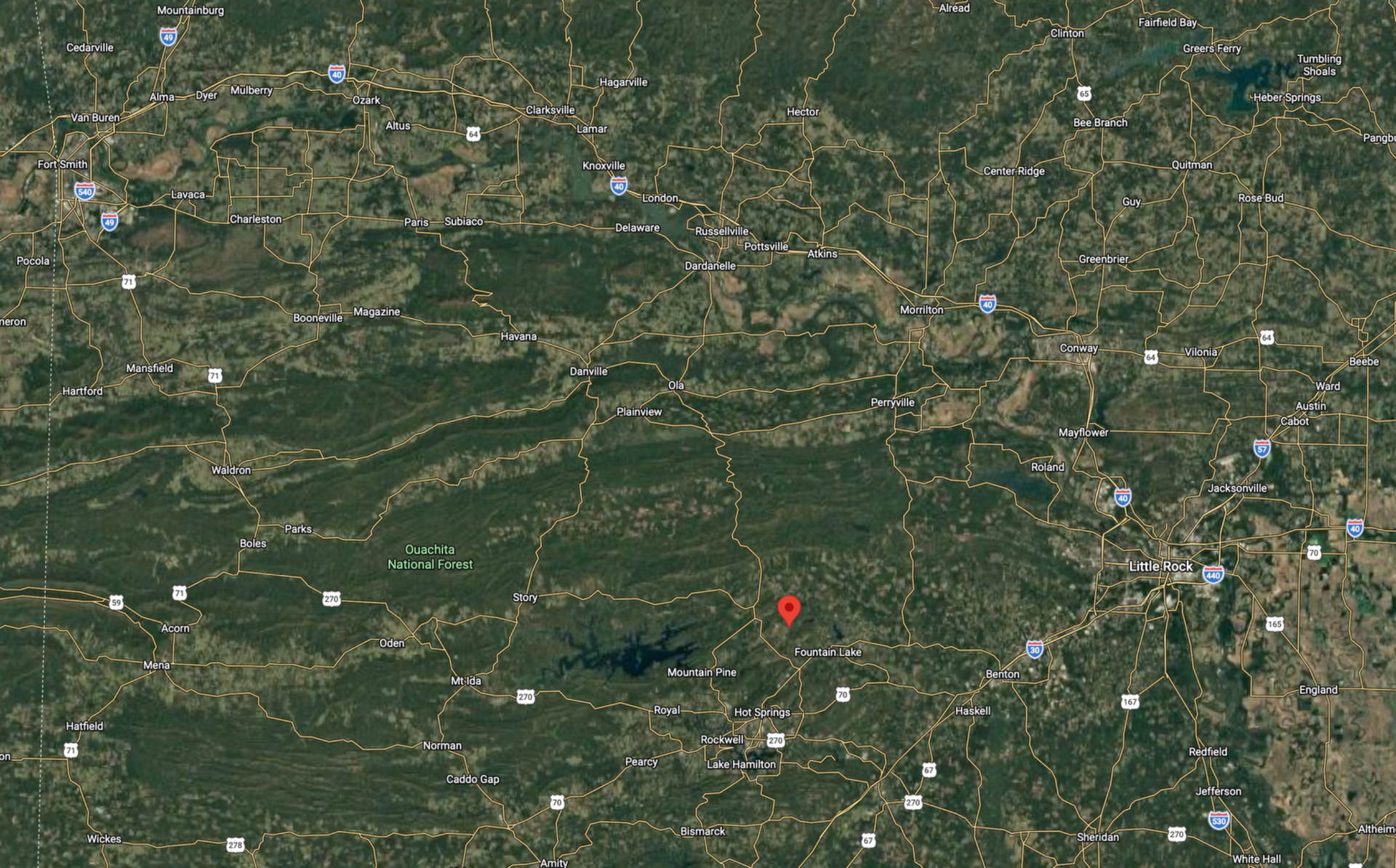 Decorative background for $950 CASH — WOODED LOT IN HOT SPRINGS VILLAGE, ARKANSAS image 11
