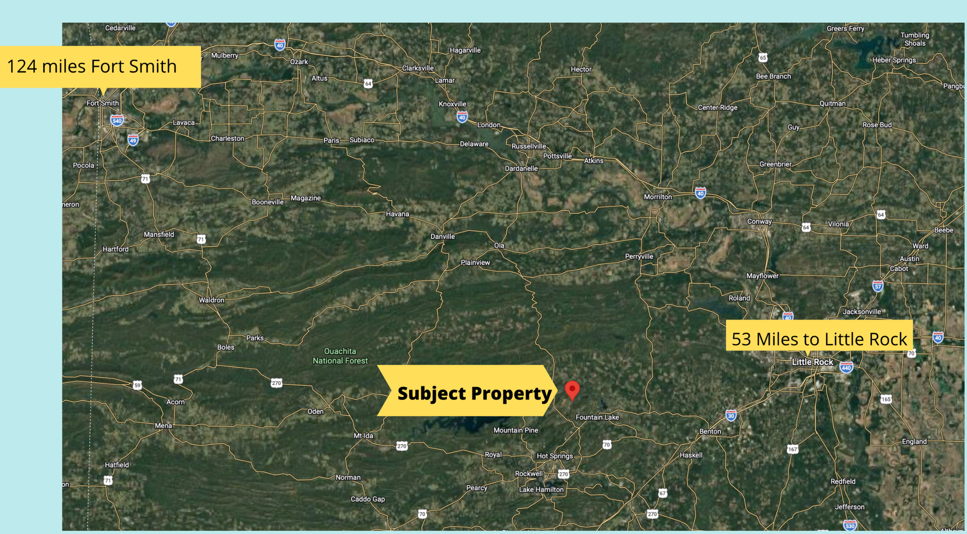 Decorative background for $950 CASH — WOODED LOT IN HOT SPRINGS VILLAGE, ARKANSAS image 12