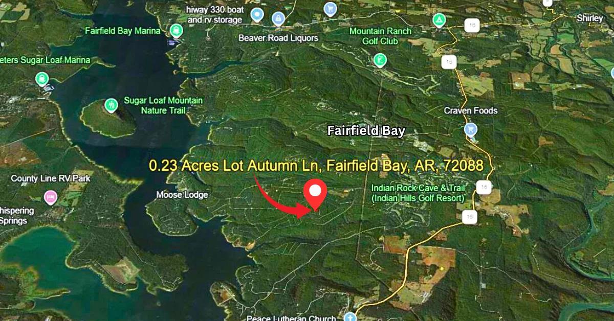 0.23 Acres Mountain and Lake View for Sale Fairfield Bay, AR - Image 4