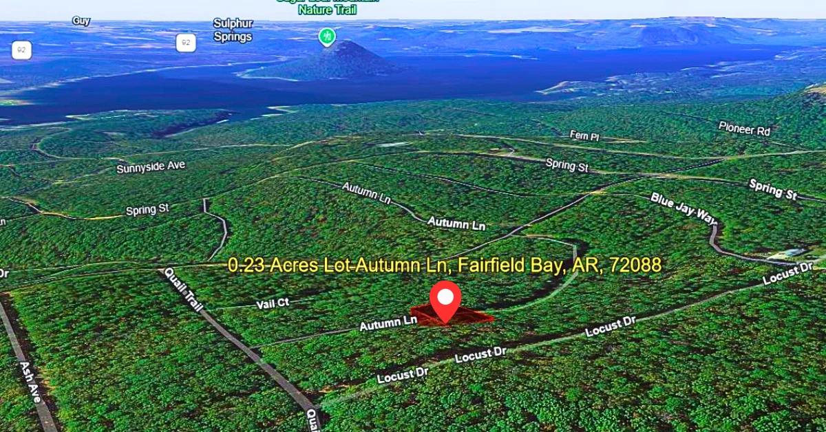 Decorative background for 0.23 Acres Mountain and Lake View for Sale Fairfield Bay, AR image 5