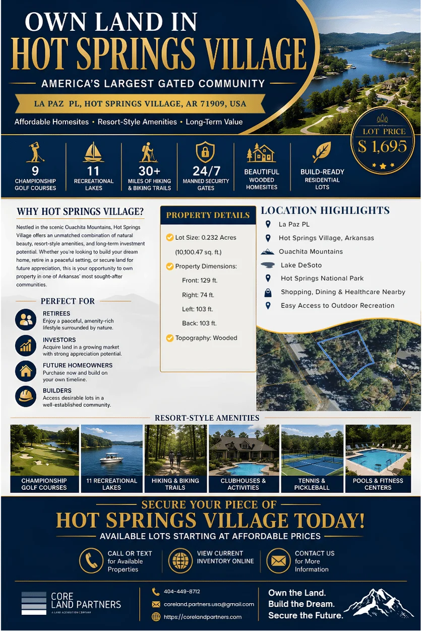 Decorative background for LA PAZ PL, HOT SPRINGS VILLAGE, AR 71909 image 6