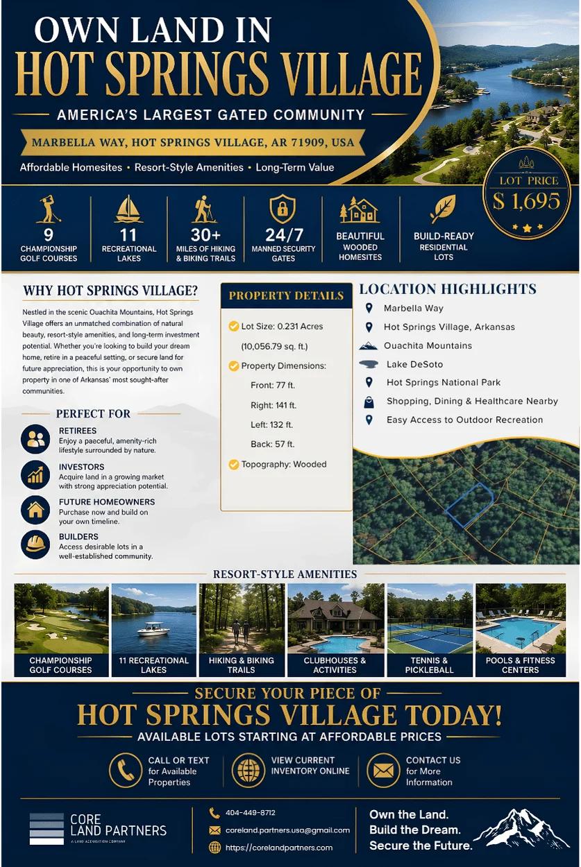 Decorative background for MARBELLA WAY, HOT SPRINGS VILLAGE, AR 71909 image 6