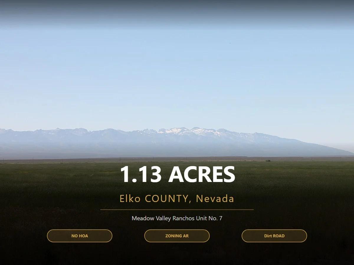 Affordable 1.13-Acre Lot in Elko, Nevada – Opportunity with Flexible Terms - Main image