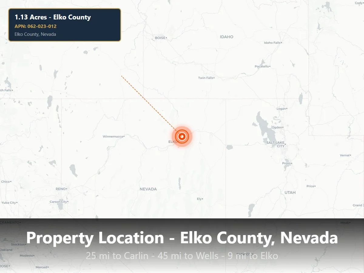 Affordable 1.13-Acre Lot in Elko, Nevada – Opportunity with Flexible Terms in Elko County, NV
