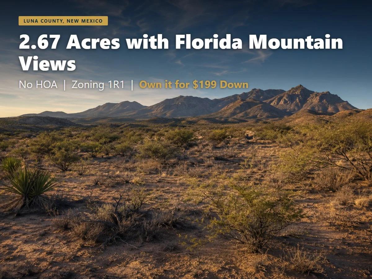 2.67 Acres in Luna County NM | Near Florida Mountains | Owner Financing - Main image