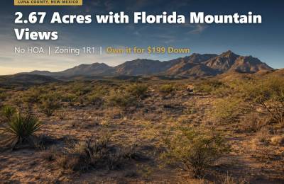 2.67 Acres in Luna County NM | Near Florida Mountains | Owner Financing