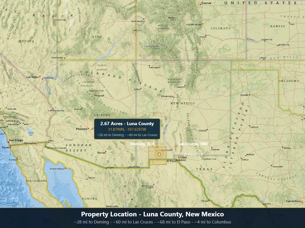 2.67 Acres in Luna County NM | Near Florida Mountains | Owner Financing - Image 2