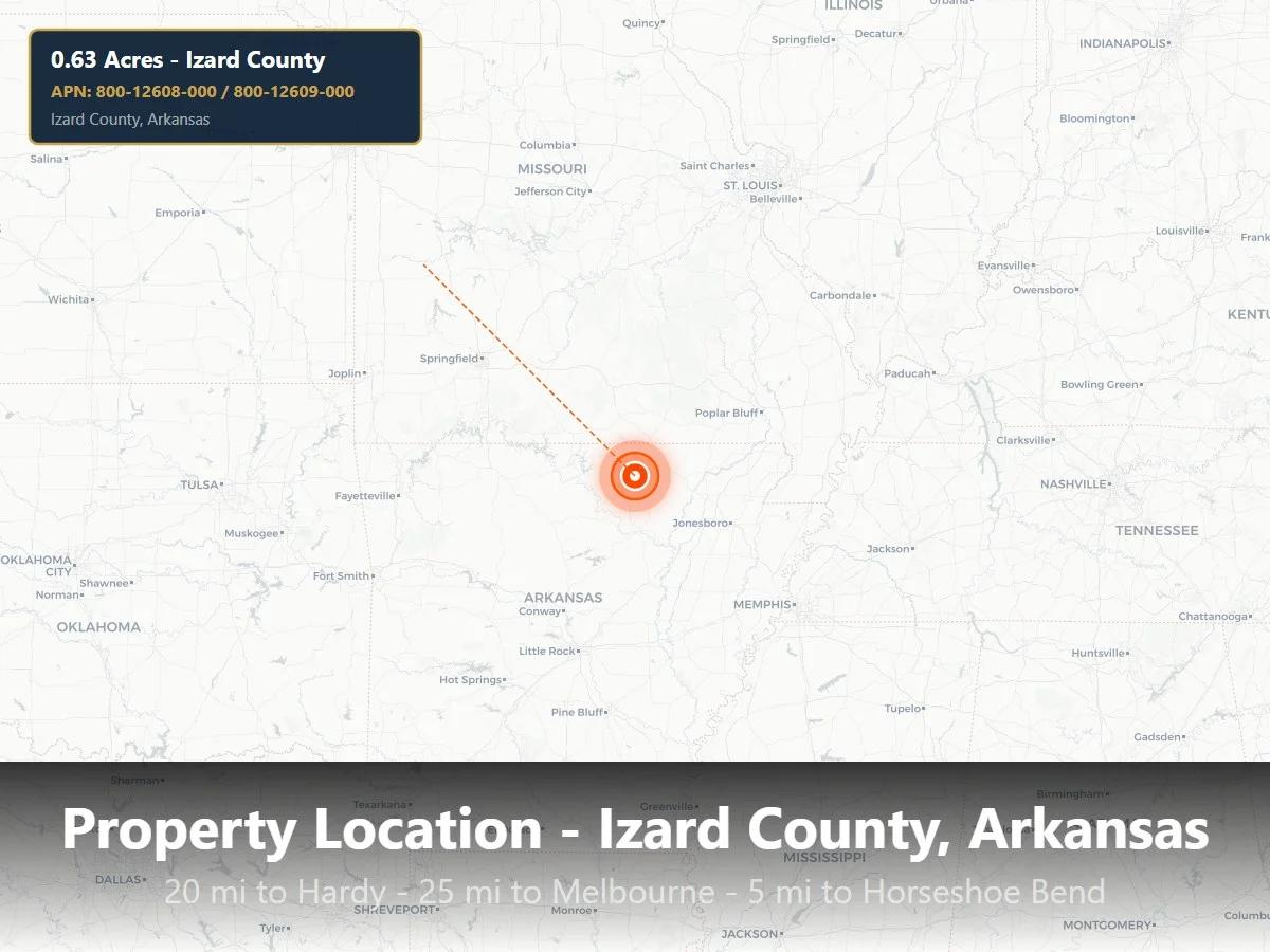 Own 0.63 Acres in Horseshoe Bend, Arkansas | Two Adjacent Lots | Owner Financing Available - Image 2