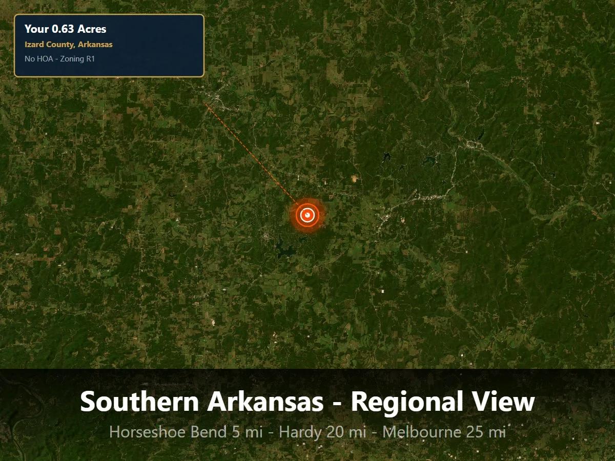 Own 0.63 Acres in Horseshoe Bend, Arkansas | Two Adjacent Lots | Owner Financing Available - Image 4