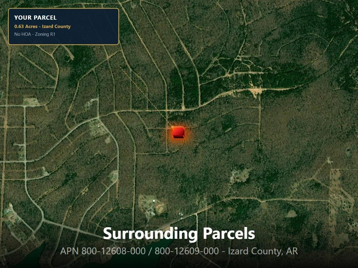 Decorative background for Own 0.63 Acres in Horseshoe Bend, Arkansas | Two Adjacent Lots | Owner Financing Available image 7