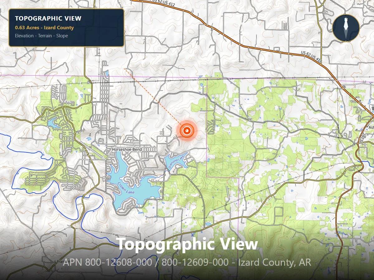 Decorative background for Own 0.63 Acres in Horseshoe Bend, Arkansas | Two Adjacent Lots | Owner Financing Available image 8